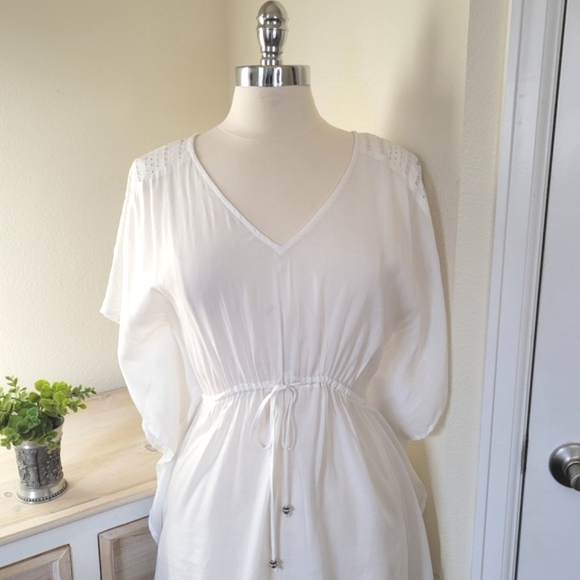Fortune Swimwear White Swim Coverup S/M - Picture 2 of 4